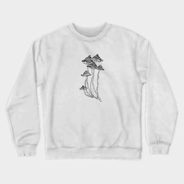 Magic Mushrooms Crewneck Sweatshirt by iefae